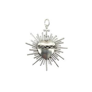VIRGINS SAINTS & ANGELS VSA Sacred Flame Charm in Silver